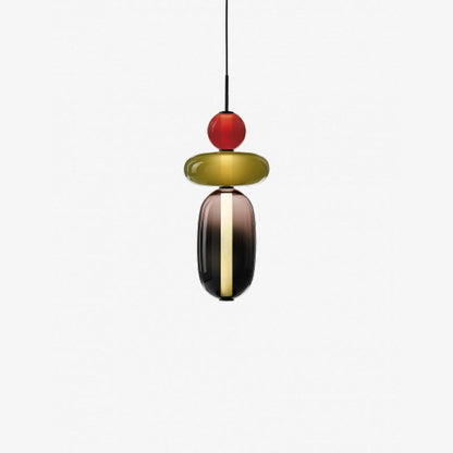Elegante design hanglamp – moderne gekleurde glas