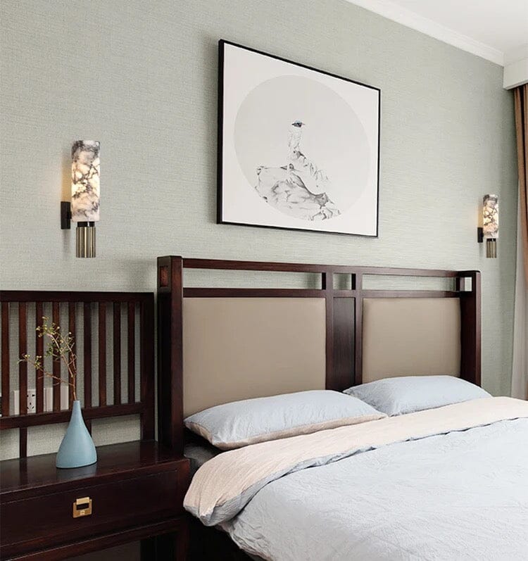 Luxe marmeren wandlamp – Elegant ontwerp met LED-licht voor stijlvolle woonruimtes