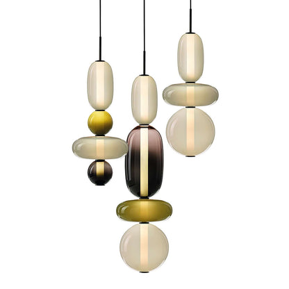 Elegante design hanglamp – moderne gekleurde glas