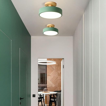 Illumine Halo | Plafondlamp van hout met geïntegreerde LED in minimalistische stijl