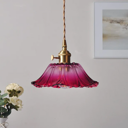 Iphirea Lotus | hanglamp van glas met warm LED-licht