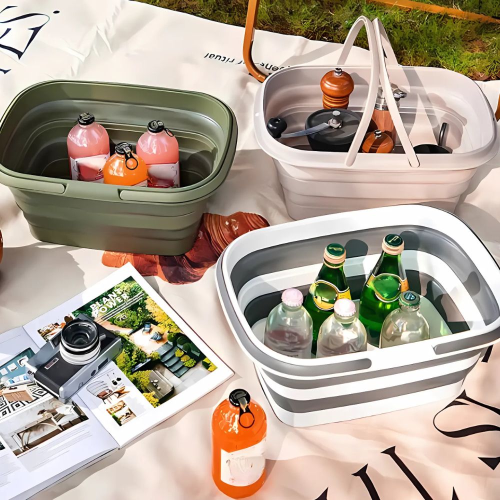 Picknickmand Opvouwbaar | Multifunctioneel & Zelfstaand | Duurzaam Kunststof