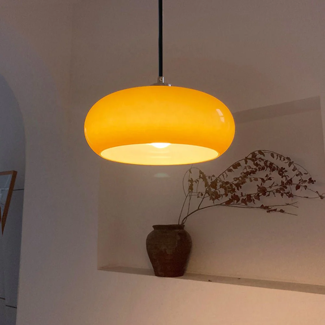 Cornelia | glazen hanglamp met LED voor eetkamer & woonkamer