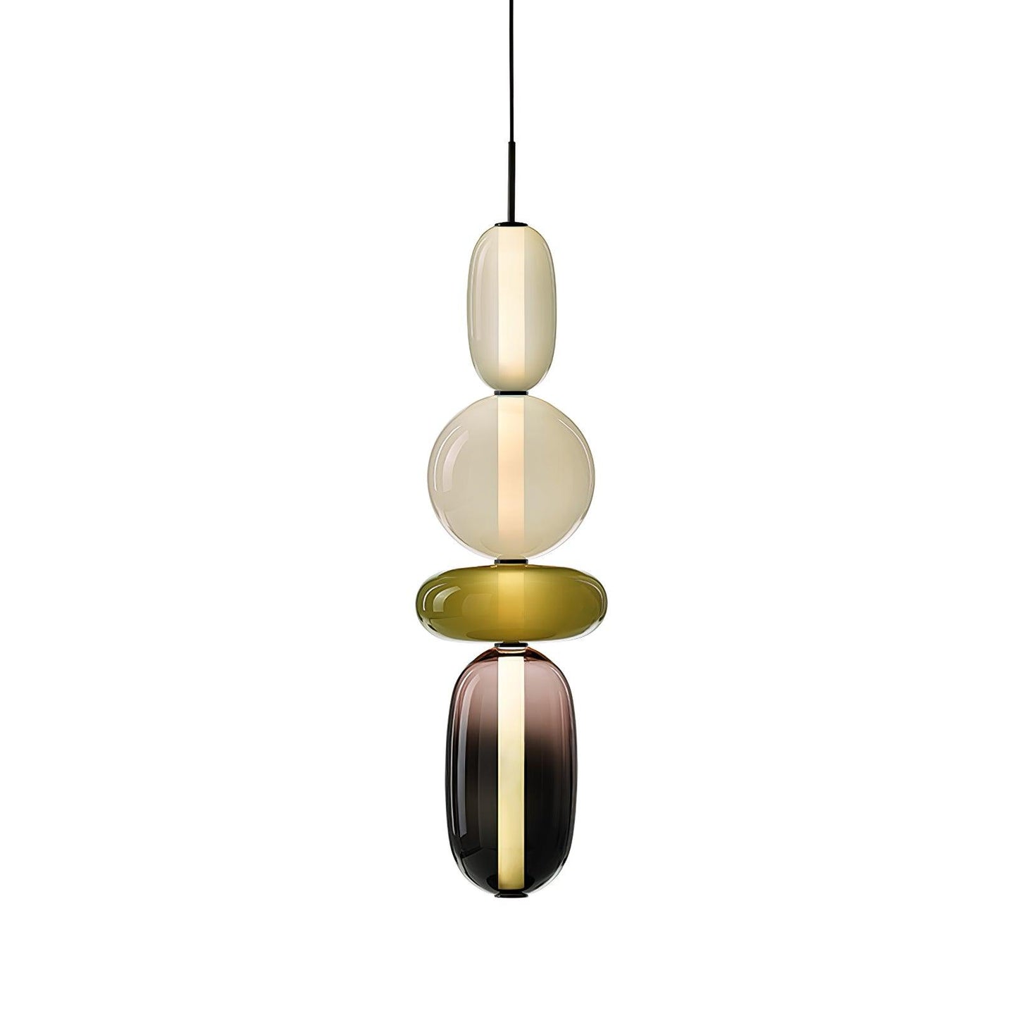 Elegante design hanglamp – moderne gekleurde glas