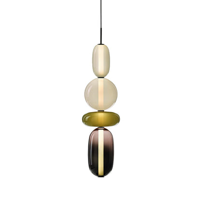 Elegante design hanglamp – moderne gekleurde glas