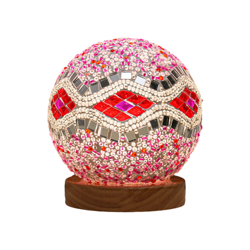 LumiMosaic | Elegante dimbare mozaïektafellamp | Handgemaakt glasontwerp met warm LED-licht voor woonruimtes