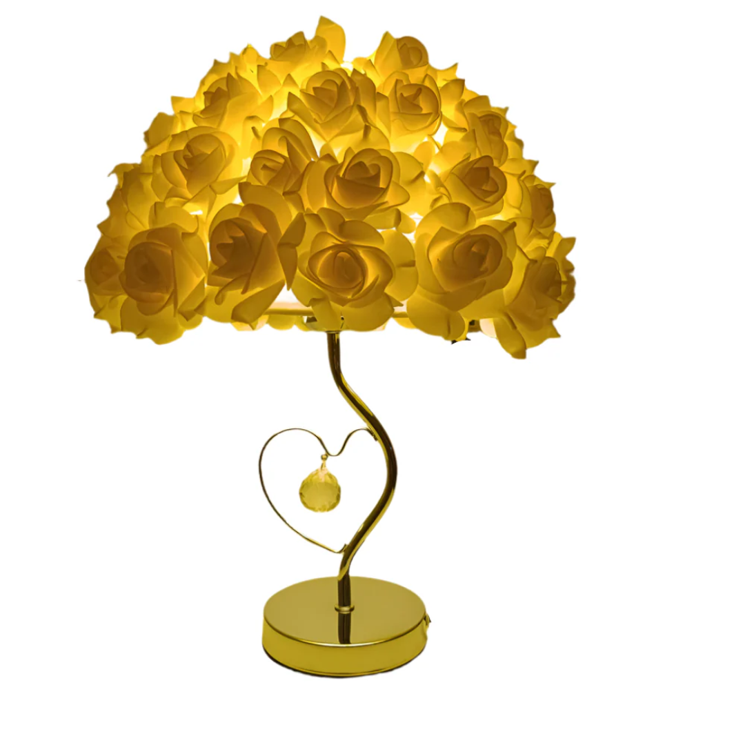 Celestria Valea | Romantische LED tafellamp met stoffen kap