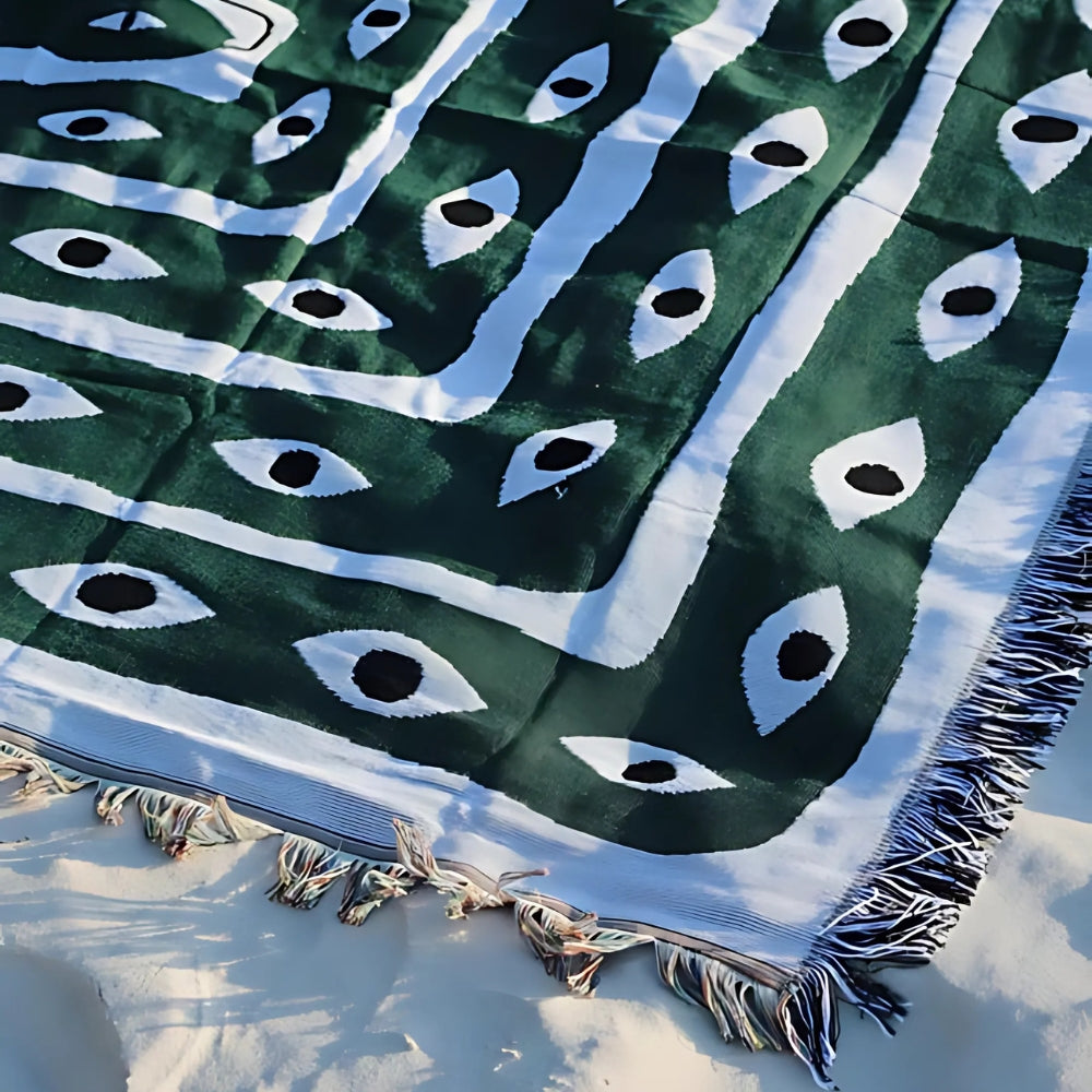 Stranddeken Slang Design | Omkeerbaar | Wasbaar | 100% Katoen