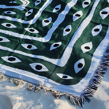 Stranddeken Slang Design | Omkeerbaar | Wasbaar | 100% Katoen