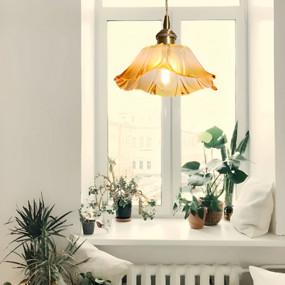 Iphirea Lotus | hanglamp van glas met warm LED-licht