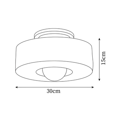 Galini | Ronde LED-plafondlamp in moderne minimalistische stijl