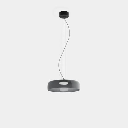 Veylum | Scandinavische glazen hanglamp met opalen kap