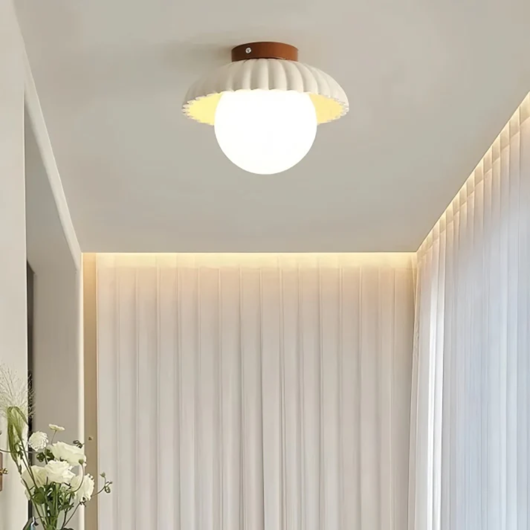 Jiora | Industriële stijl plafondlamp van massief ijzer