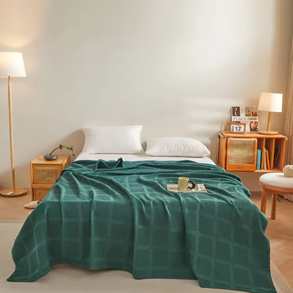 Waffle – Zacht Fleece Plaid | Hypoallergeen & Warm voor Elk Seizoen