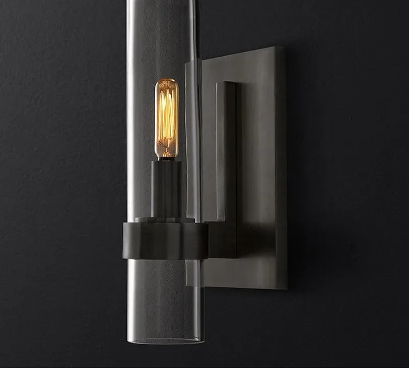 Zwarte design wandlamp – vlamvormige LED-lamp voor modern wonen