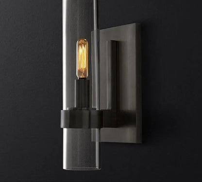 Zwarte design wandlamp – vlamvormige LED-lamp voor modern wonen