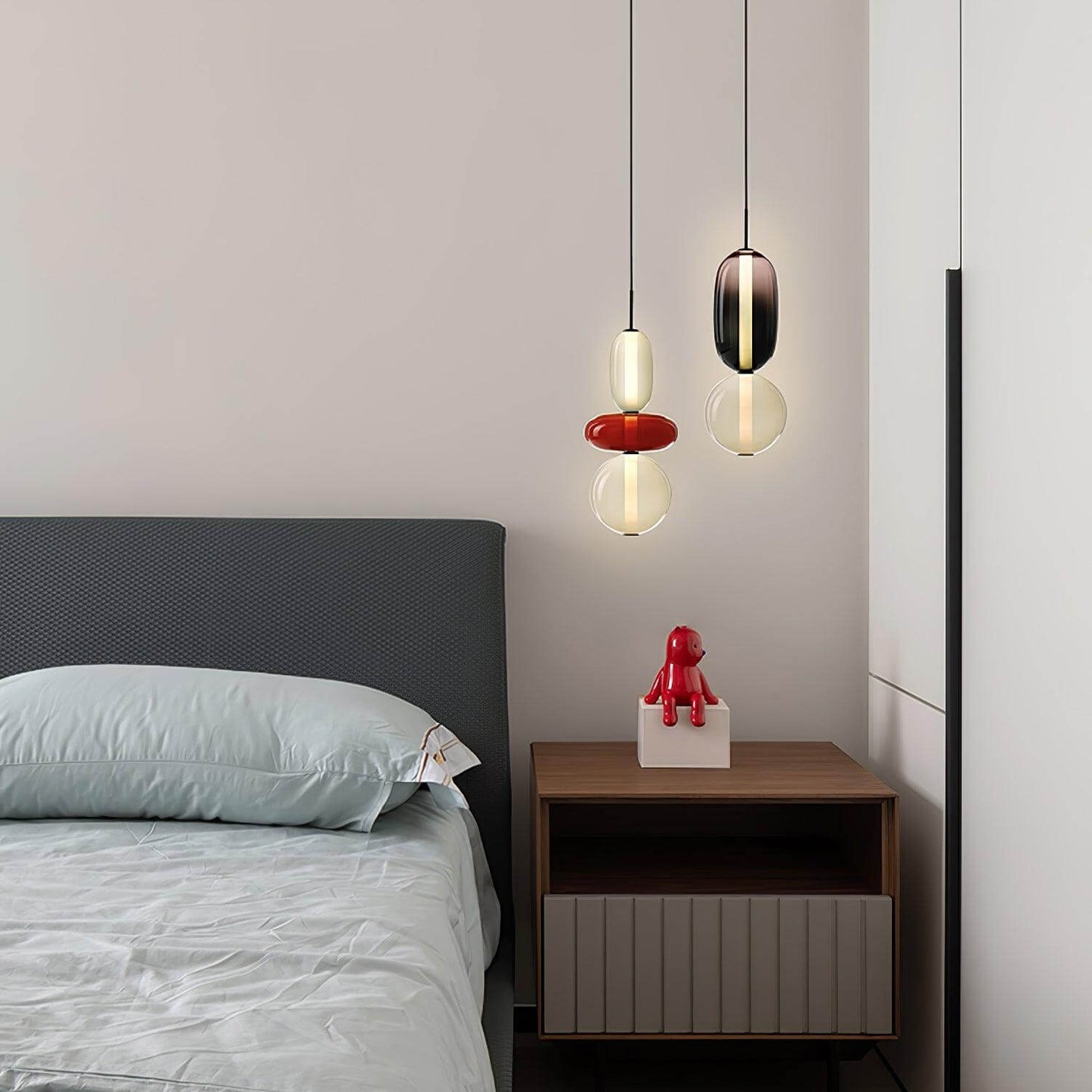 Elegante design hanglamp – moderne gekleurde glas
