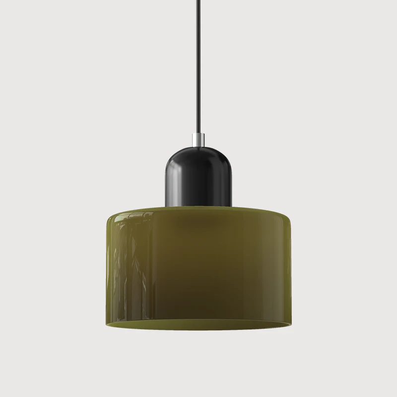 Bauhaus bolvormige glazen hanglamp | tijdloos design | glas & metaal | E27 fitting