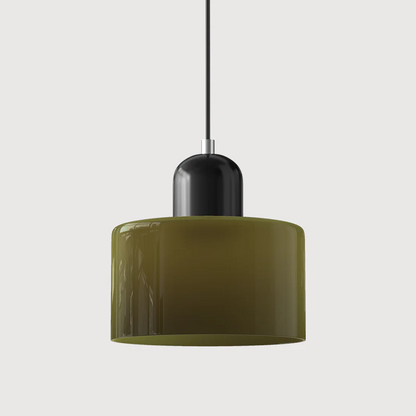 Bauhaus bolvormige glazen hanglamp | tijdloos design | glas & metaal | E27 fitting