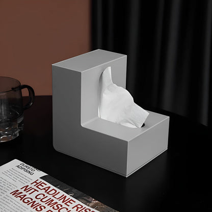 AngleEase – Moderne L-vormige tissuehouder | Vierkante opbergdoos voor zakdoekjes