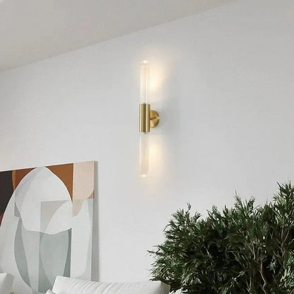 Moderne glas-staaf-wandlamp – elegant LED-ontwerp voor woonkamer, slaapkamer & hal