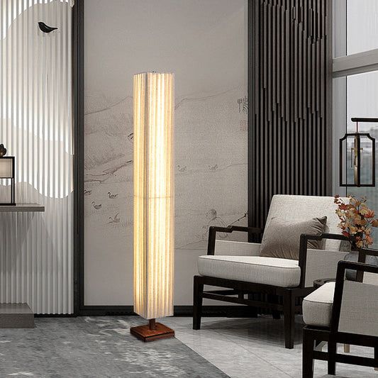 ZenLight | Japandi Walnoot Vloerlamp | Natuurlijk Houtdesign & Warm LED-Sfeerverlichting voor Woonkamers