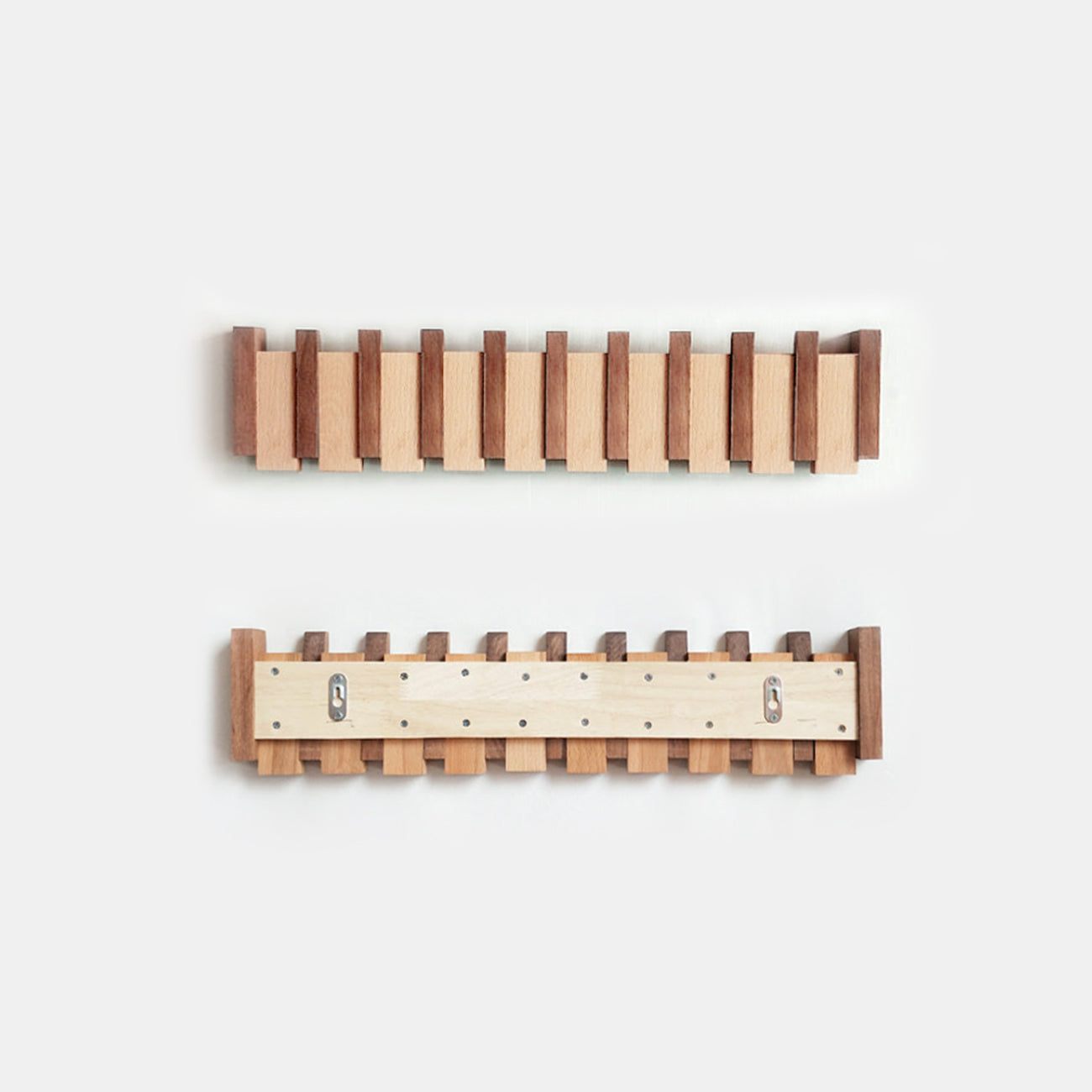 Norven Fold | Opvouwbare wandhaak van beuken- en notenhout