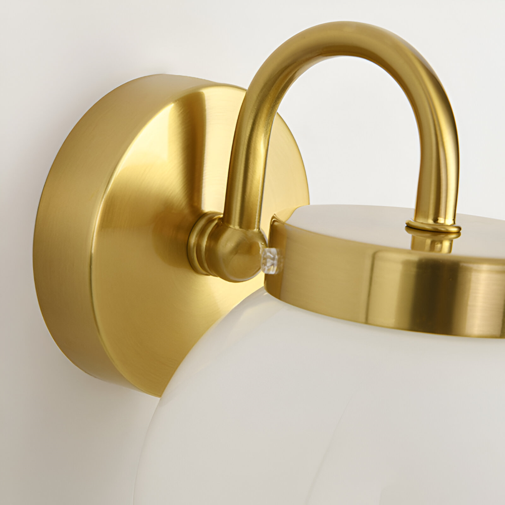 Lunaris – Hedendaagse bolvormige glazen wandlamp met gestreept ontwerp en LED-technologie