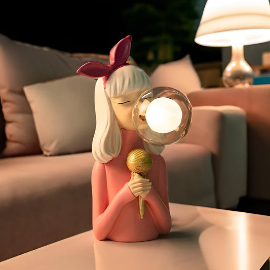 Alunora | Sculpturale LED-tafellamp met sfeerverlichting & USB-aandrijving