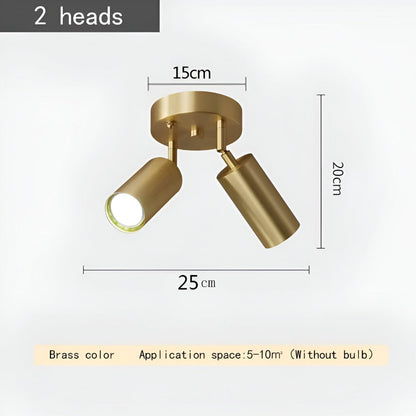 Brassora Zen | LED plafondlamp van geborsteld messing