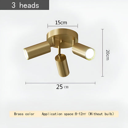 Brassora Zen | LED plafondlamp van geborsteld messing