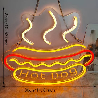 NeonBite – Kleurrijk Fast-Food LED-neonschild voor restaurants & huisbars