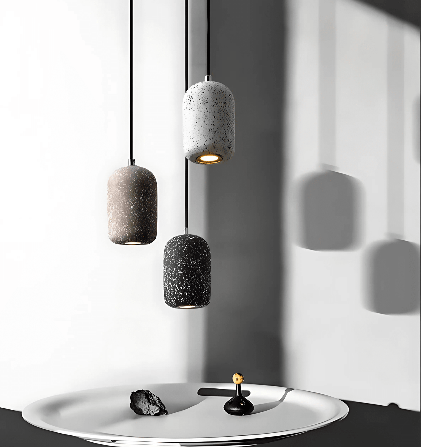 Kiva Cast | Hanglamp van beton in industrieel design met LED-techniek