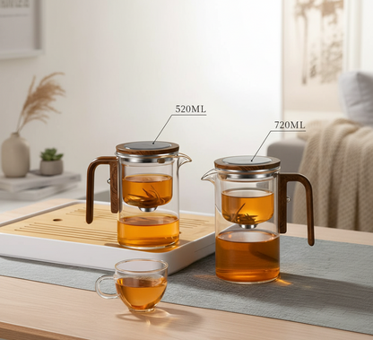 Vitrella Brew | Glazen theepot met zeef voor losse thee in stijlvol design