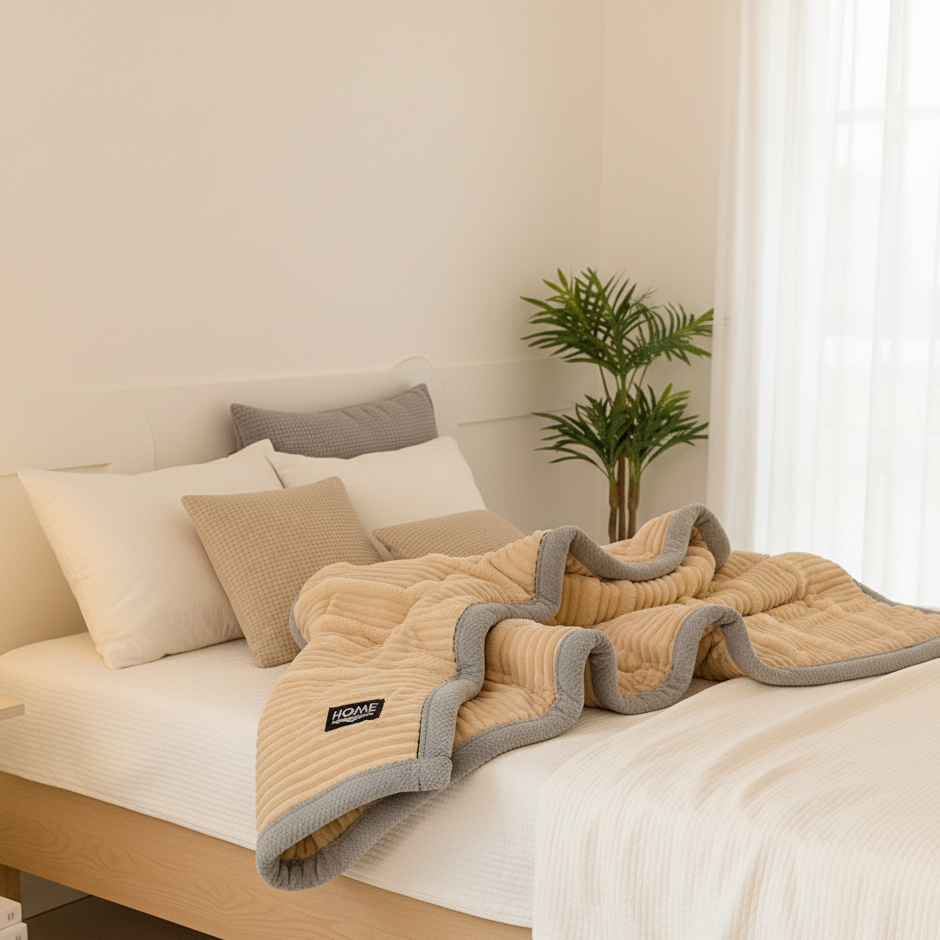 Cuddle – Warme Pluche Fleece Deken | Superzachte Warmtedeken | Luxe Knus Plaid voor Bank & Bed