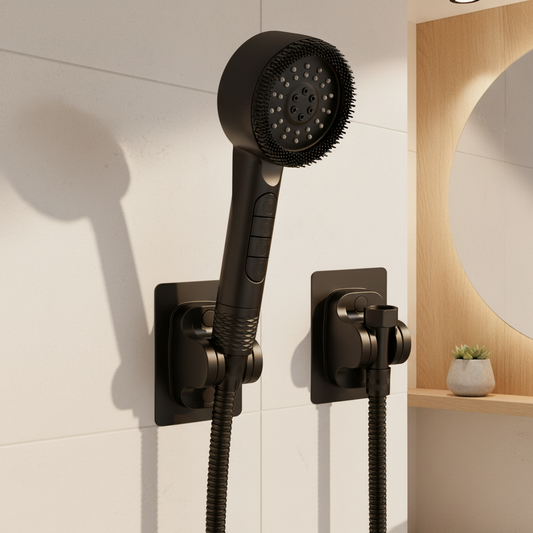 AquaJet Powerdouchekop | Hogedruk-handdouche met 5 straalsoorten