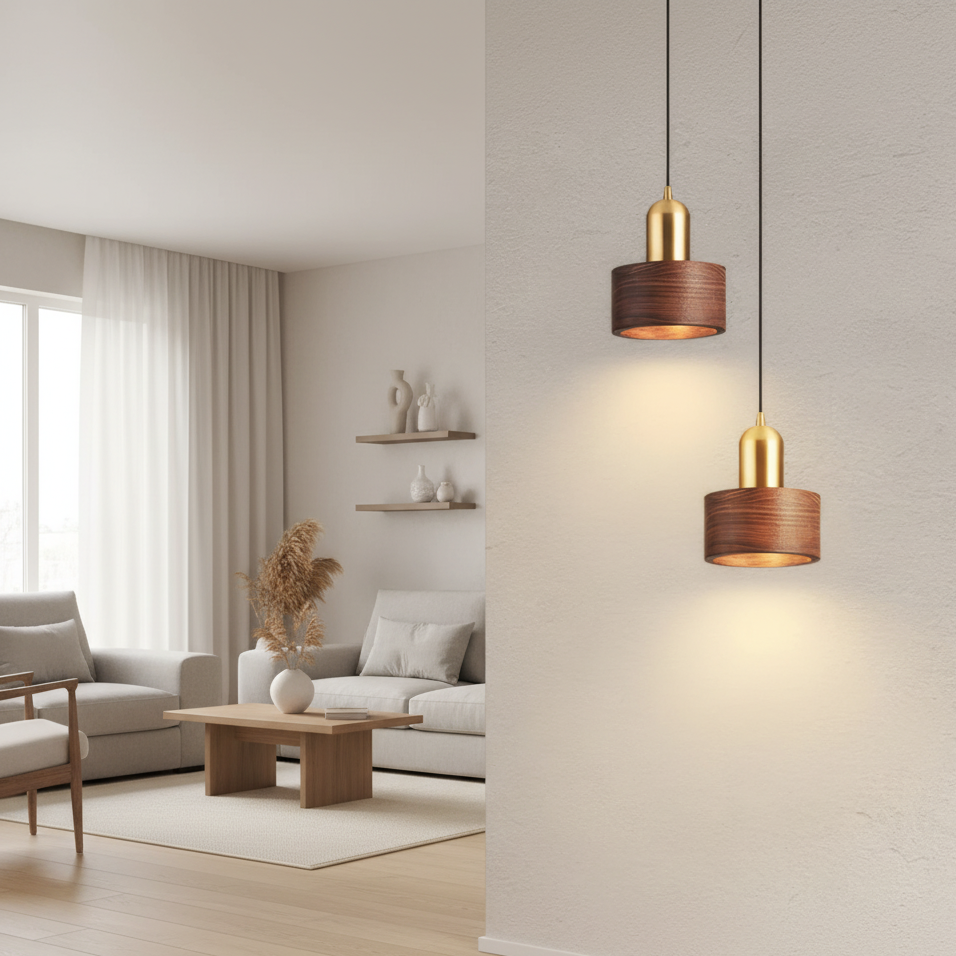Arca design-hanglamp met gouden accent – moderne hanglamp voor eetkamer en woonkamer
