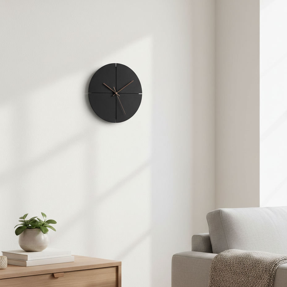 ChronoView | Moderne digitale wandklok | Ruimtebesparend ontwerp & duidelijke tijdweergave voor thuis & kantoor