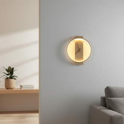 Auréon | Exclusieve design wandklok | Moderne elegantie & minimalistische woonomgeving