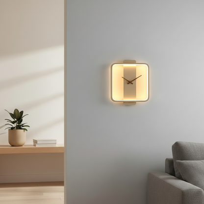 Auréon | Exclusieve design wandklok | Moderne elegantie & minimalistische woonomgeving