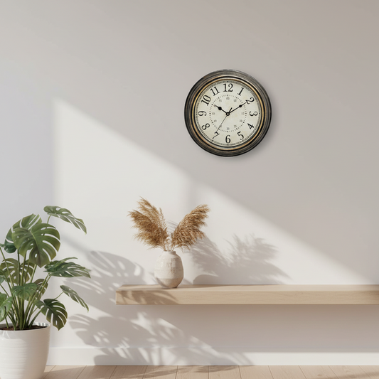 Tijdloze vintage | antieke houten wandklok | rustieke retro-charme & nostalgische elegantie voor uw huis