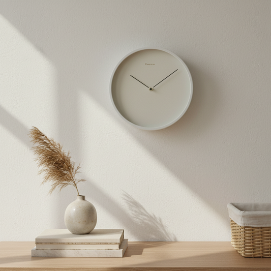 NordLign | Scandinavische Minimalistische Wanduhr | Scandinavisch ontwerp & tijdloze esthetiek voor moderne ruimtes