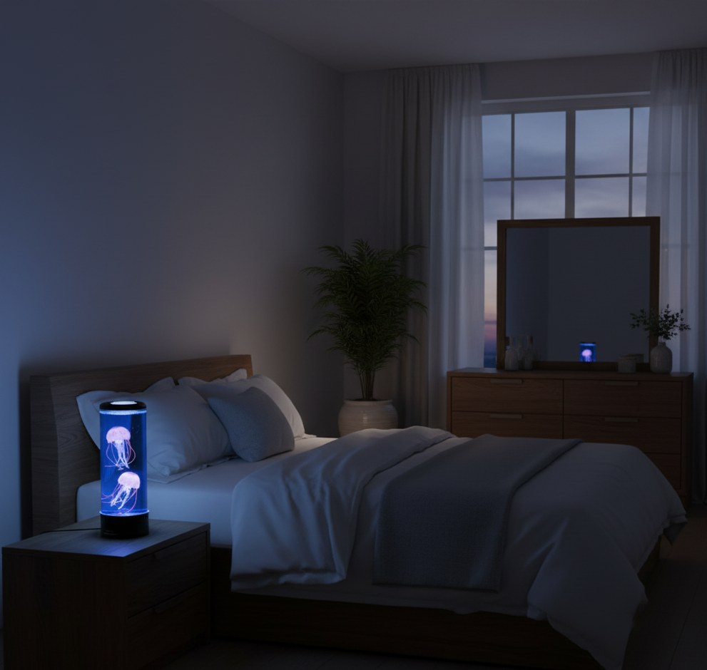 Lunir Mare | LED-tafellamp met kwallen-effect en kleurverandering