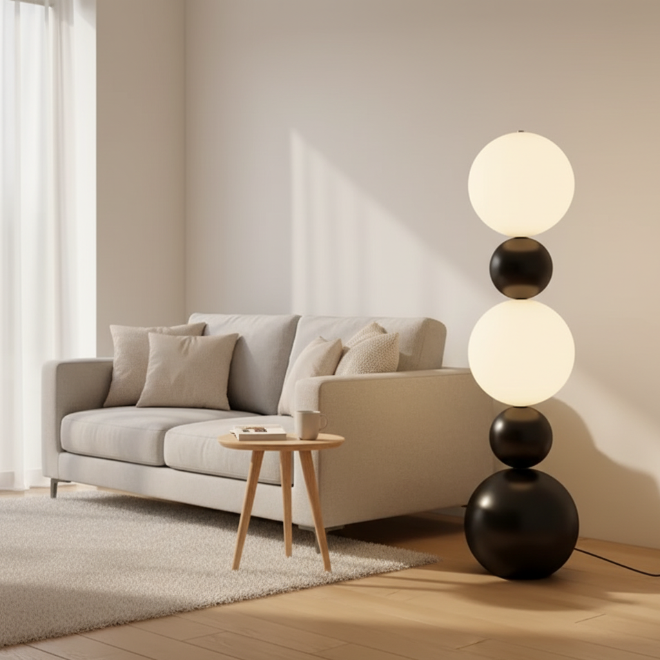 Calura Form | Staande lamp in kalebasvorm met warm omgevingslicht