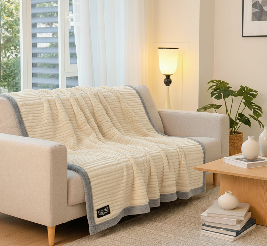 Cuddle – Warme Pluche Fleece Deken | Superzachte Warmtedeken | Luxe Knus Plaid voor Bank & Bed