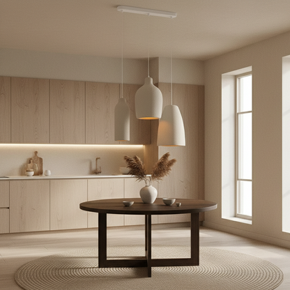 Halo Sabié | Designer LED-hanglamp in Wabi-Sabi-stijl voor woonkamer & eetkamer