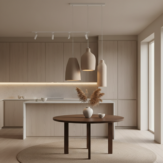 Halo Sabié | Designer LED-hanglamp in Wabi-Sabi-stijl voor woonkamer & eetkamer