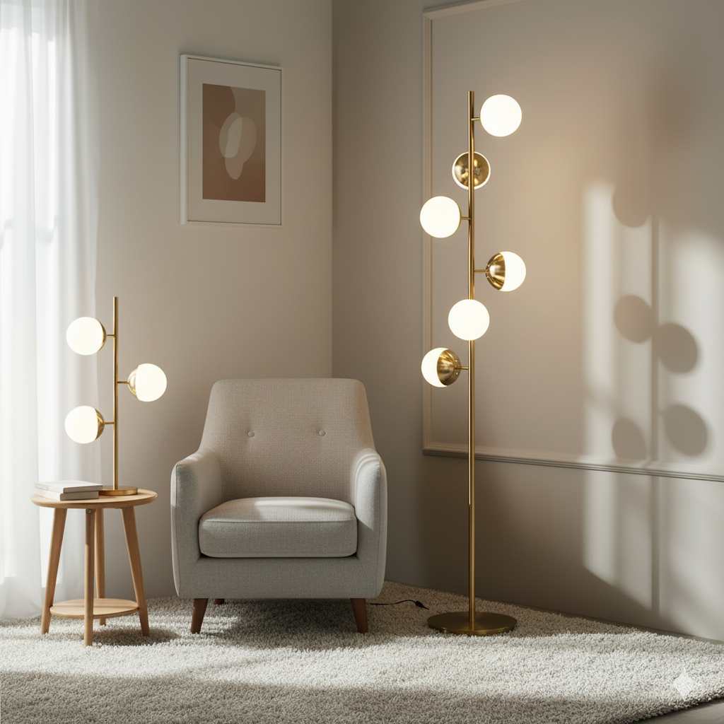 Sylvara Boom | Sculpturale LED-vloerlamp in modern design