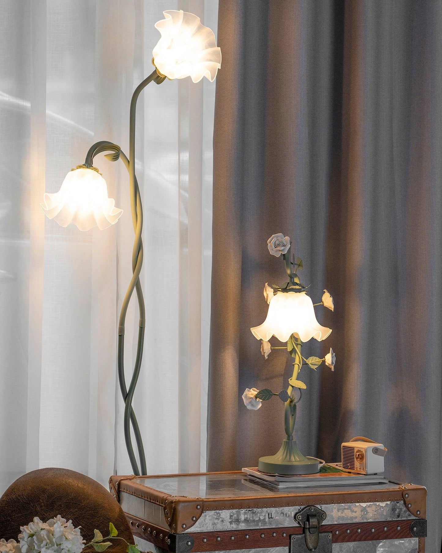 Calla Stehleuchte | LED Stehlamp in bloemenvorm met decoratief design
