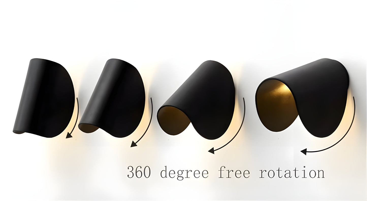 Arcella | Dimbare LED-wandlamp in gebogen design voor warm sfeerverlichting